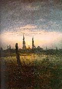 Caspar David Friedrich City at Moonrise painting